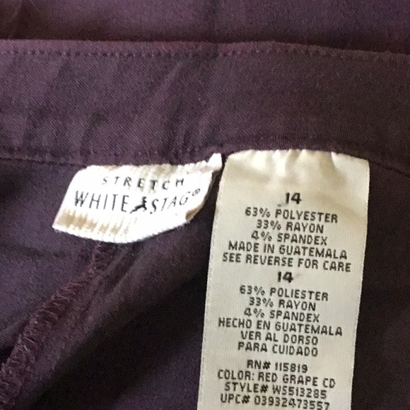 White Stag purple Slacks - Picture 4 of 4